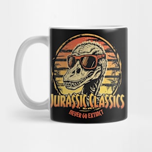 Funny Dinosaur Skeleton: Jurassic Classics Never Go Extinct Mug